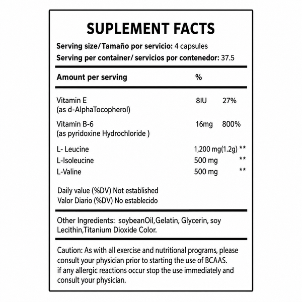 Bcaa 22000 150 Capsulas